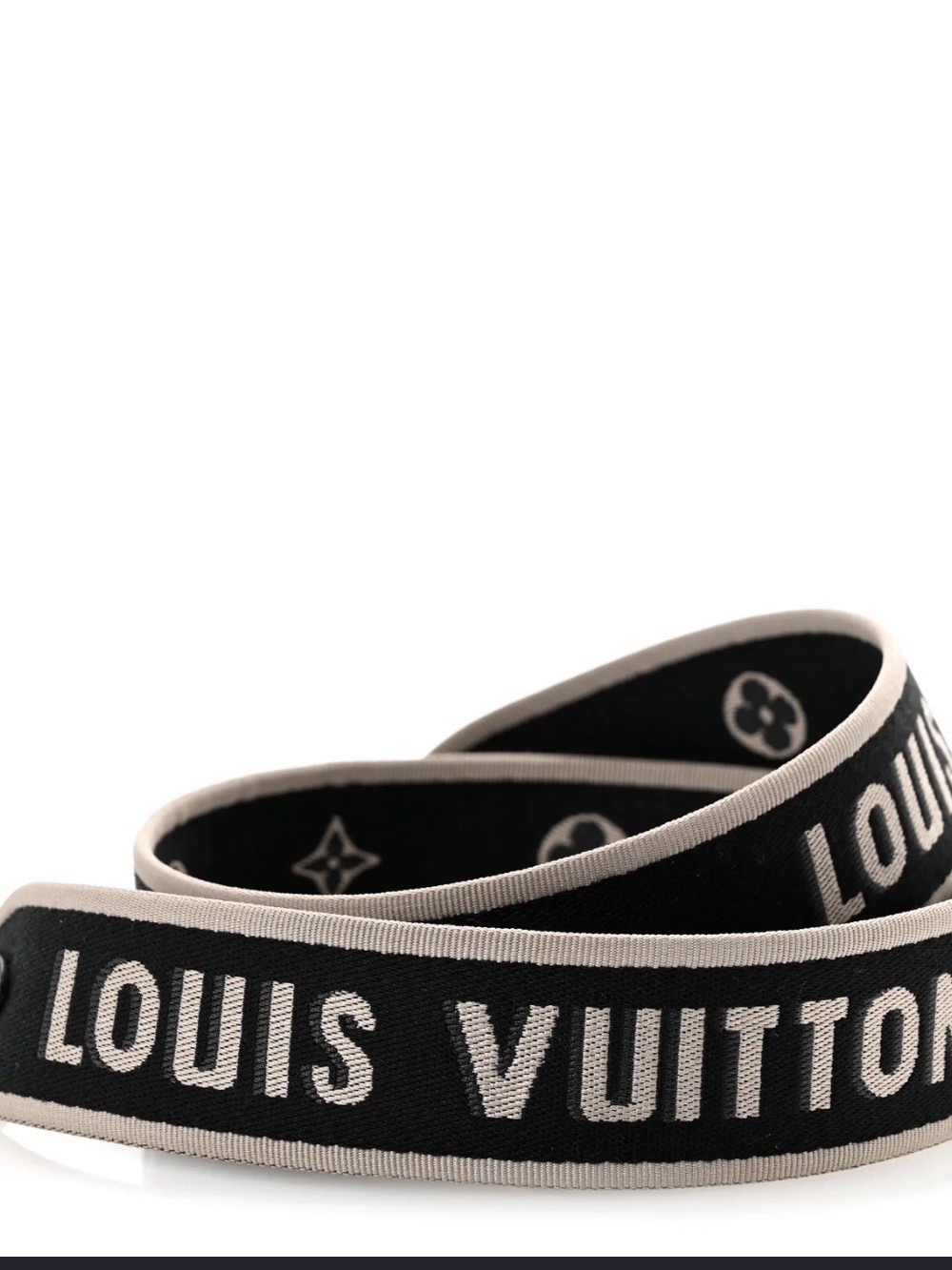 Louis Vuitton Jacquard Diane Shoulder Strap Black Ivory